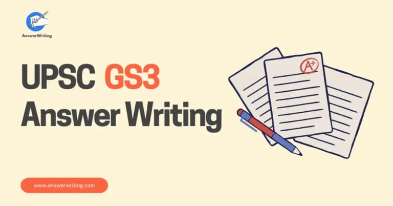 UPSC GS3 Answer Writing