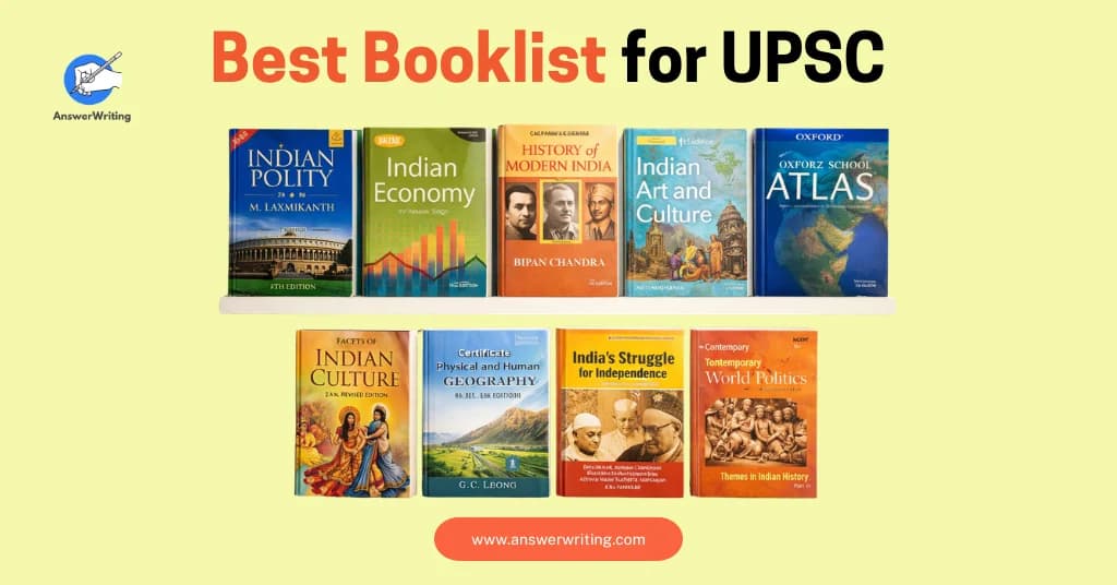 Best Booklist for UPSC Civil Services Preparation: The Complete Subject-Wise Guide