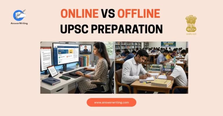 Online vs Offline UPSC Preparation by AnswerWriting