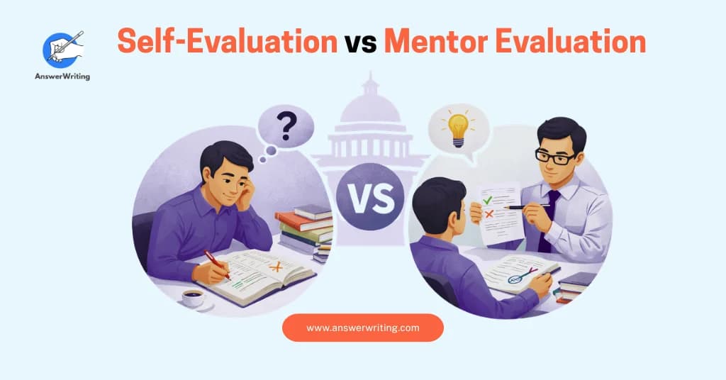 Self-Evaluation vs Mentor Evaluation in Mains