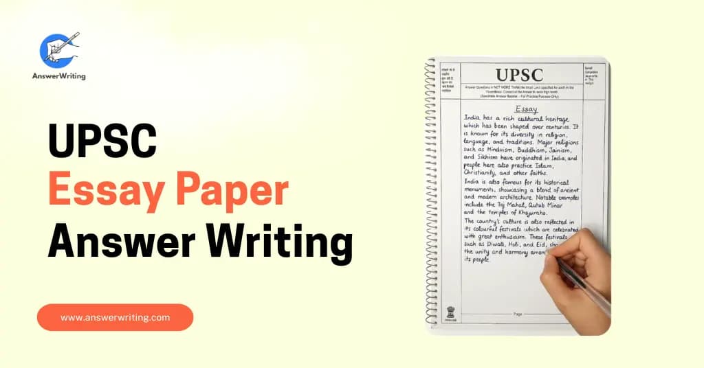 UPSC Essay Paper Answer Writing