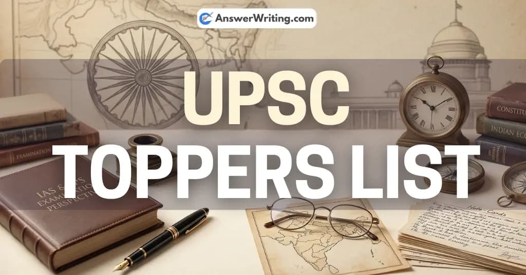 UPSC Toppers List 2025: Check IAS Toppers Marks and Download PDF